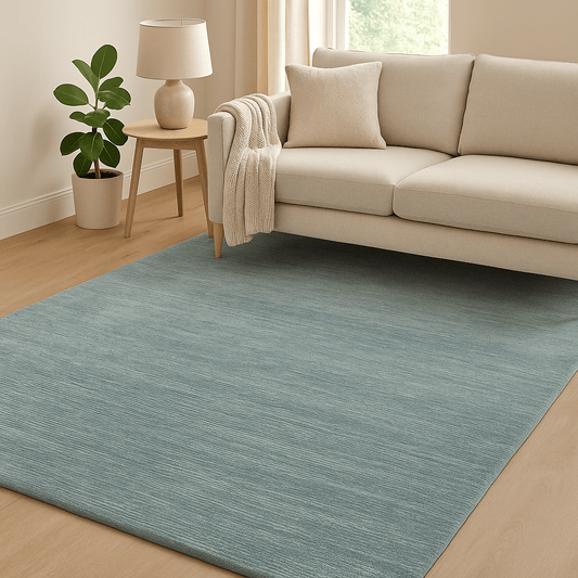 simply HAZEL Rugs Aqua BRUSSELS WOOL RUG | Gold | Green | Cream | Aqua by simply Hazel