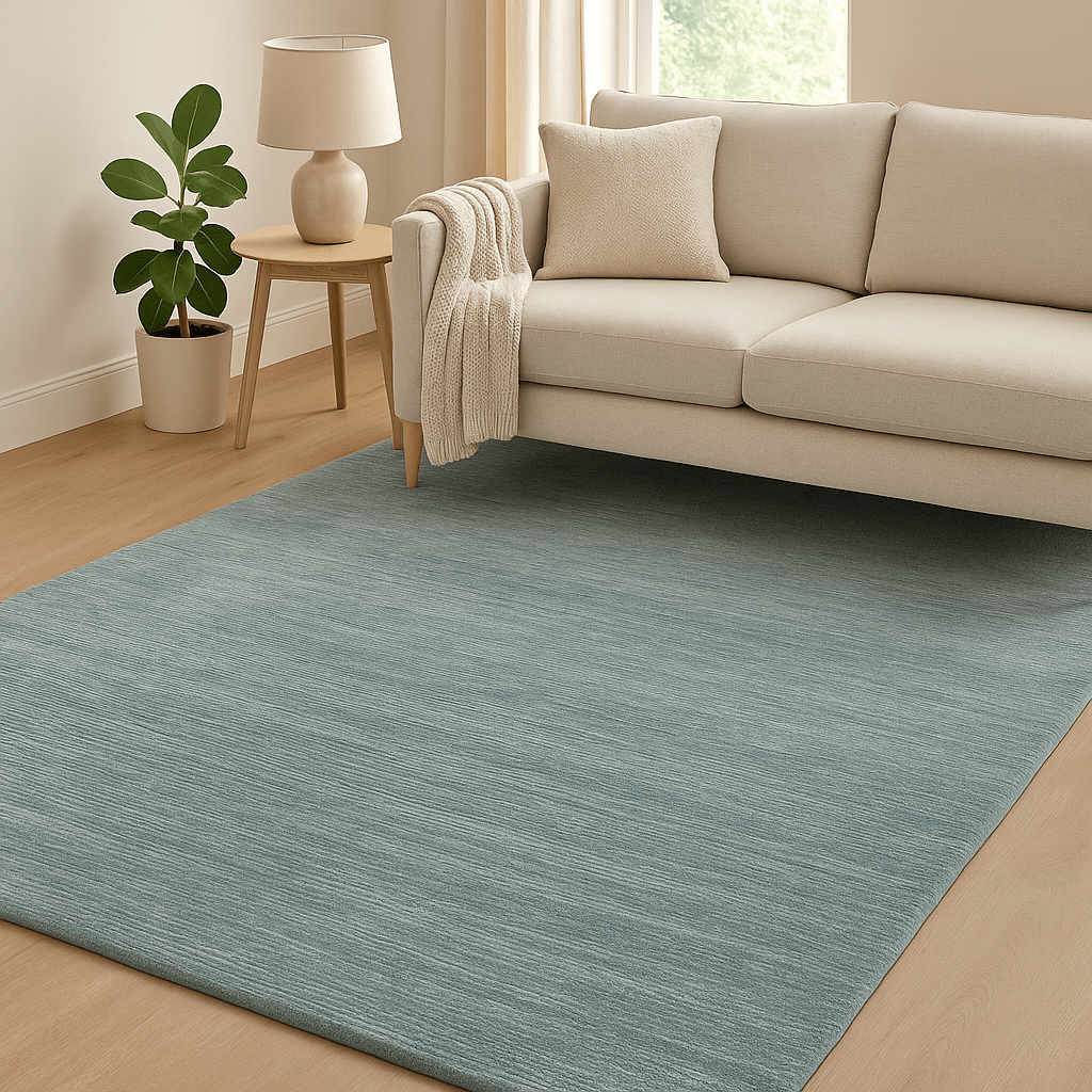 simply HAZEL Rugs Aqua BRUSSELS WOOL RUG | Gold | Green | Cream | Aqua by simply Hazel