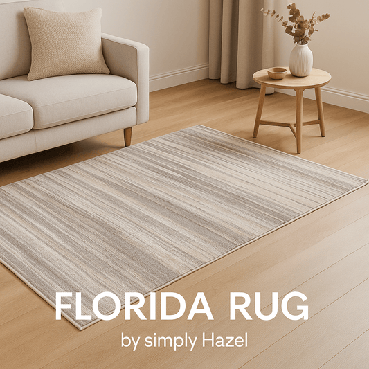 simply HAZEL Rugs Beige / 160cm x 230cm FLORIDA RUG | Blue | Gold | Cream | Multi | Beige by simply Hazel