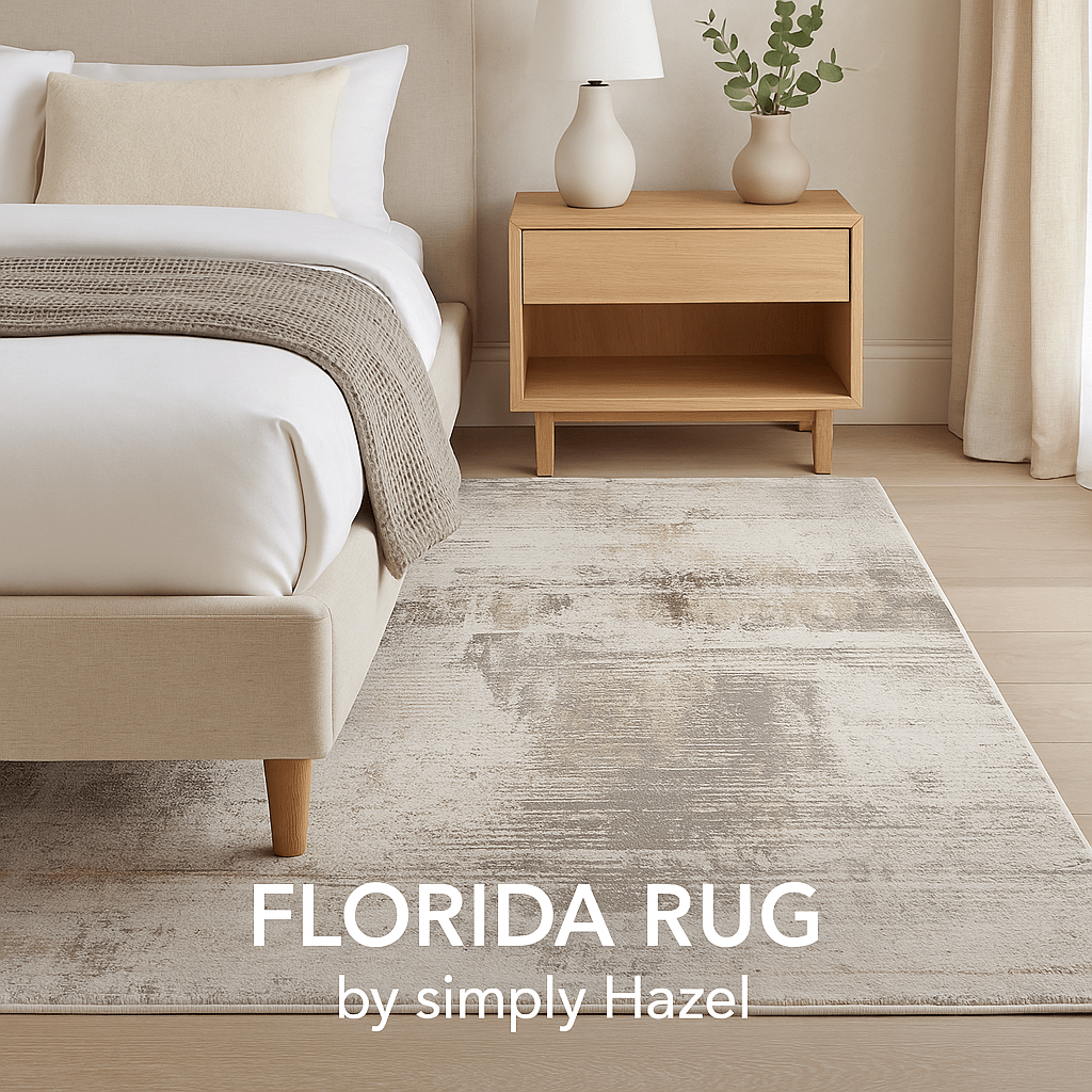 simply HAZEL Rugs Cream / 160cm x 230cm FLORIDA RUG | Blue | Gold | Cream | Multi | Beige by simply Hazel