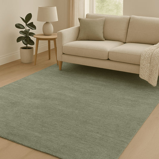 simply HAZEL Rugs Green BRUSSELS WOOL RUG | Gold | Green | Cream | Aqua by simply Hazel