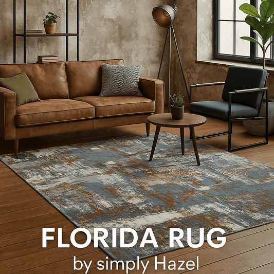 simply HAZEL Rugs Multicolor / 160cm x 230cm FLORIDA RUG | Blue | Gold | Cream | Multi | Beige by simply Hazel