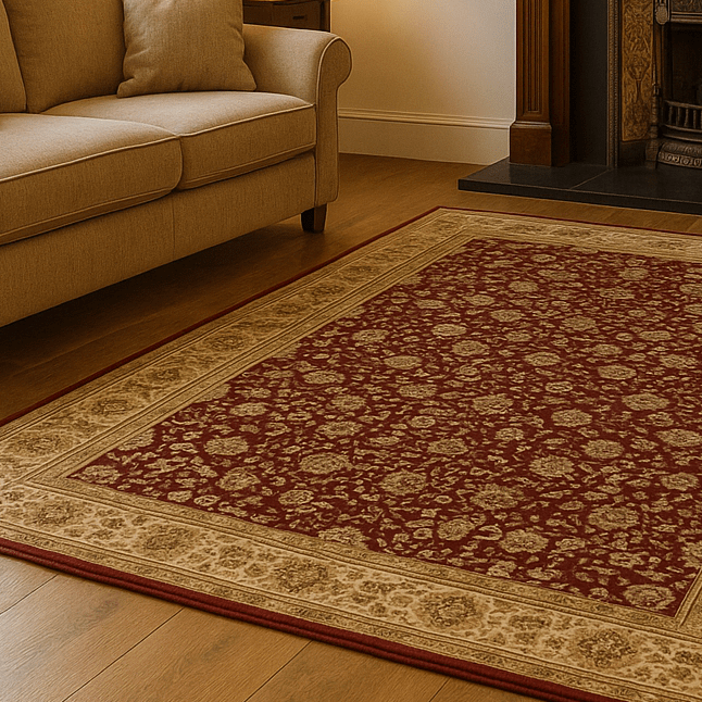 simply HAZEL Rugs simply Red HEREKE SERIES TRADITIONAL RUG 160 × 230 cm | Blue | Green | Red | Cream | by simply Hazel