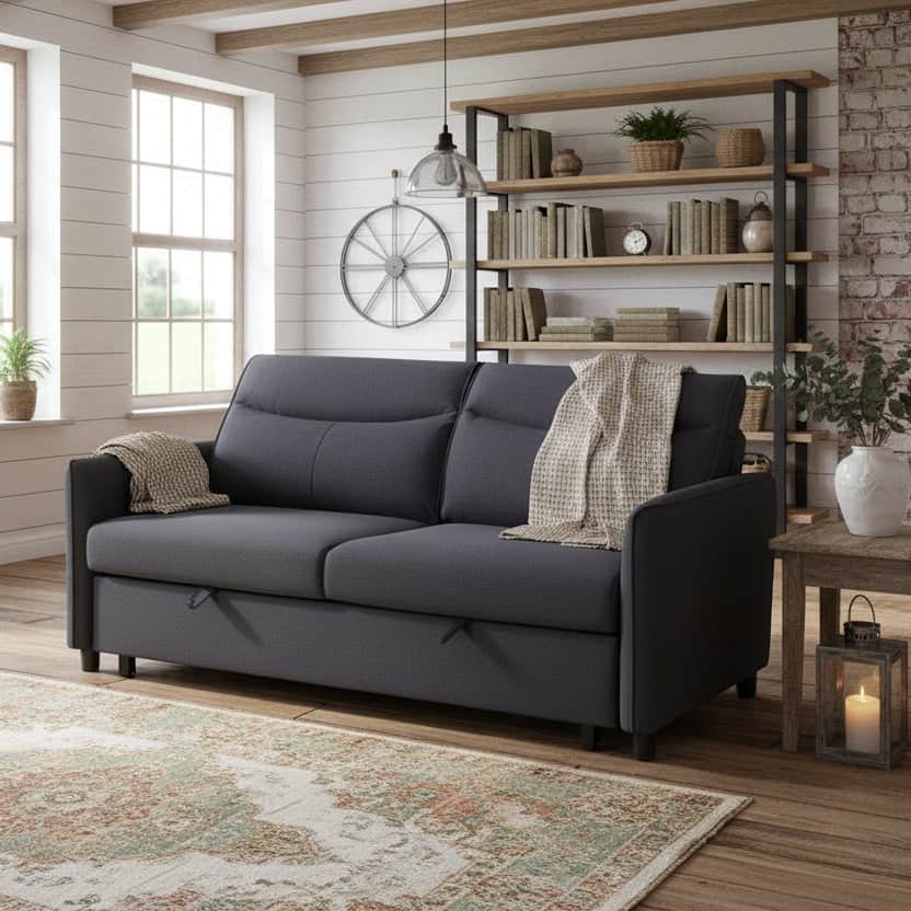 simply HAZEL Sofa-Bed SHEILA GREY SOFA-BED by simply HAZEL