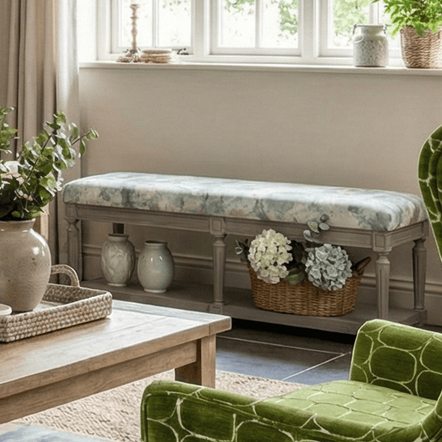 simply Hazel x Voyage Maison Voyage Maison Furniture X simply Hazel Custom MATILDA BENCH ROSEUM AGATE by Voyage Maison (Upholstered by simply Hazel)