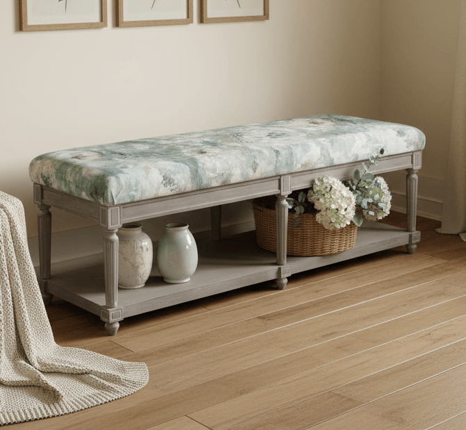 simply Hazel x Voyage Maison Voyage Maison Furniture X simply Hazel Custom Matilda Bench – Roseum Agate by Voyage Maison (upholstered in Ireland by simply Hazel)