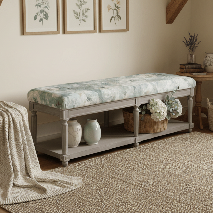 simply Hazel x Voyage Maison Voyage Maison Furniture X simply Hazel Custom Matilda Bench – Roseum Agate by Voyage Maison (upholstered in Ireland by simply Hazel)