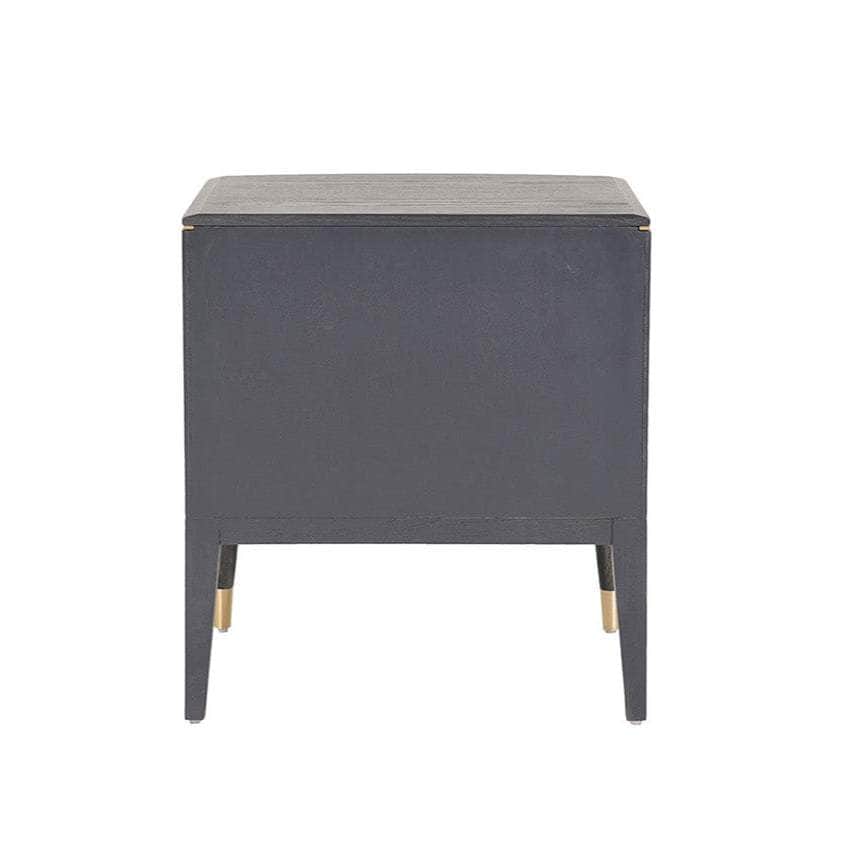Vida Living Bed Complete DILETTA 2 DRAWER BEDSIDE TABLE Ebony | Ash Wood Veneer by Vida Living