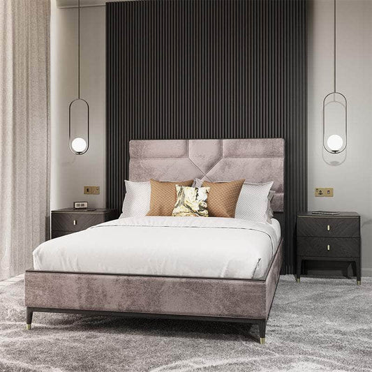 Vida Living Bed Complete DILETTA BED Ebony Finish by Vida Living