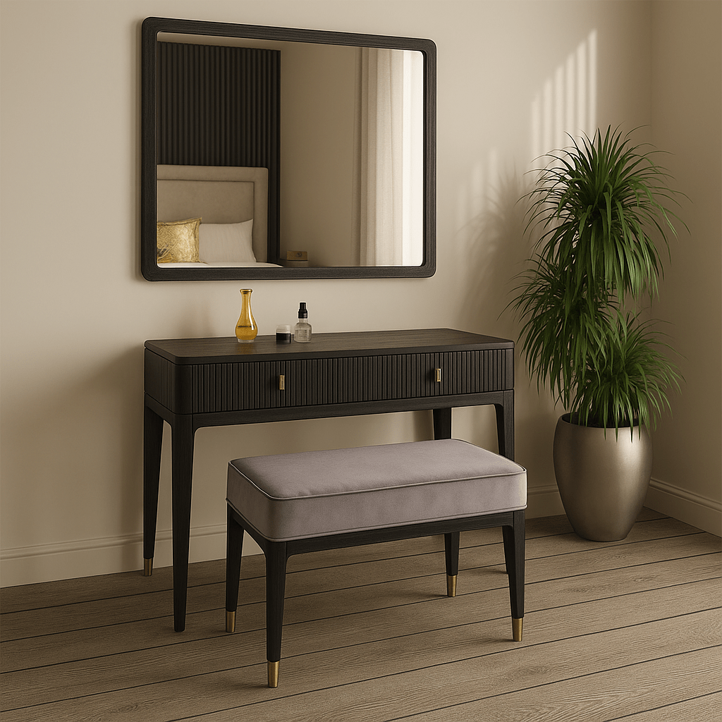 Vida Living Mirror DILETTA MIRROR Ebony | Ash Frame by Vida Living