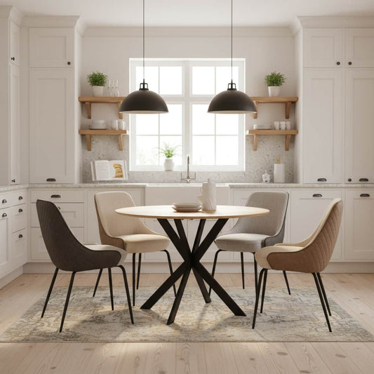 Vida Living Table Natural SADIA 1100 ROUND DINING TABLE by VIDA Living