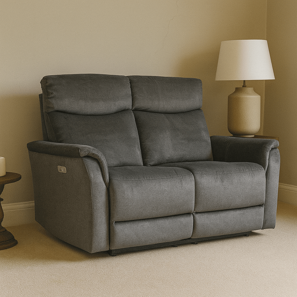 Vida Sofa Mortimer 2-Seater Electric Recliner – Graphite (EX SHOP DISPLAY ONLY)