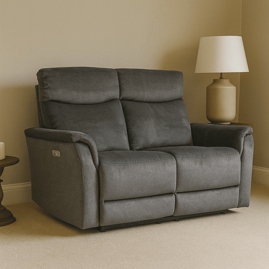 Vida Sofa Mortimer 2-Seater Electric Recliner – Graphite (EX SHOP DISPLAY ONLY)