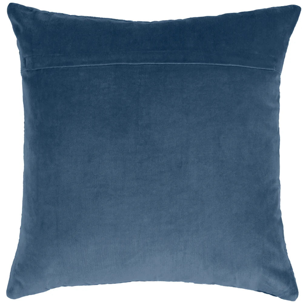 Voyage Maison Interior Design Range Haze Embroidered Feather Cushion Bluebell - 40x60cm