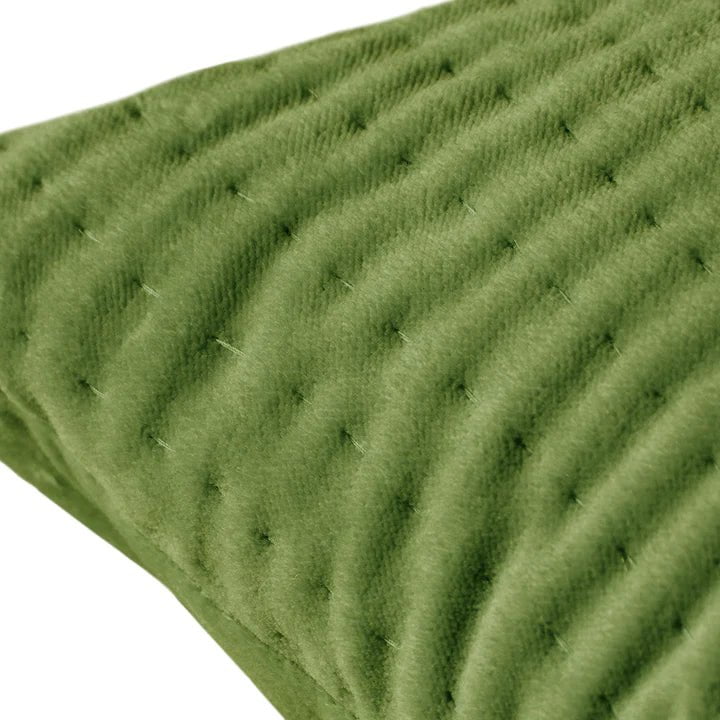 Voyage Maison Interior Design Range Haze Embroidered Feather Cushion Grass - 50x50cm