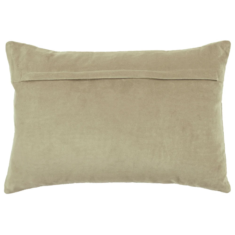 Voyage Maison Interior Design Range Haze Embroidered Feather Cushion Quartz- 40x60cm