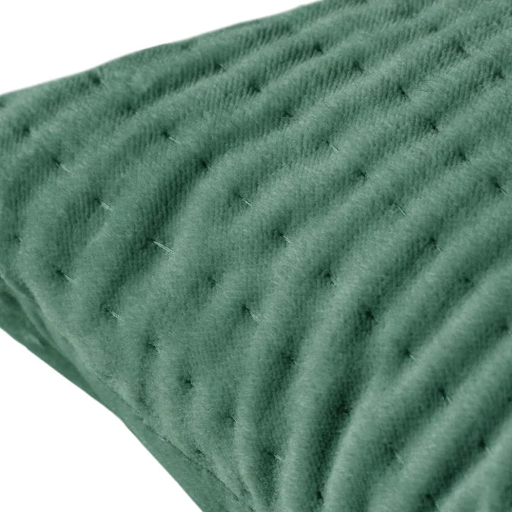 Voyage Maison Interior Design Range Haze Embroidered Feather Cushion Seafoam - 50x50cm