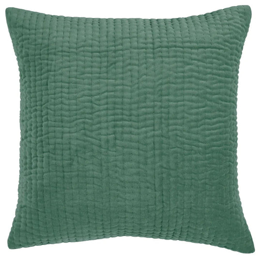 Voyage Maison Interior Design Range Haze Embroidered Feather Cushion Seafoam - 50x50cm