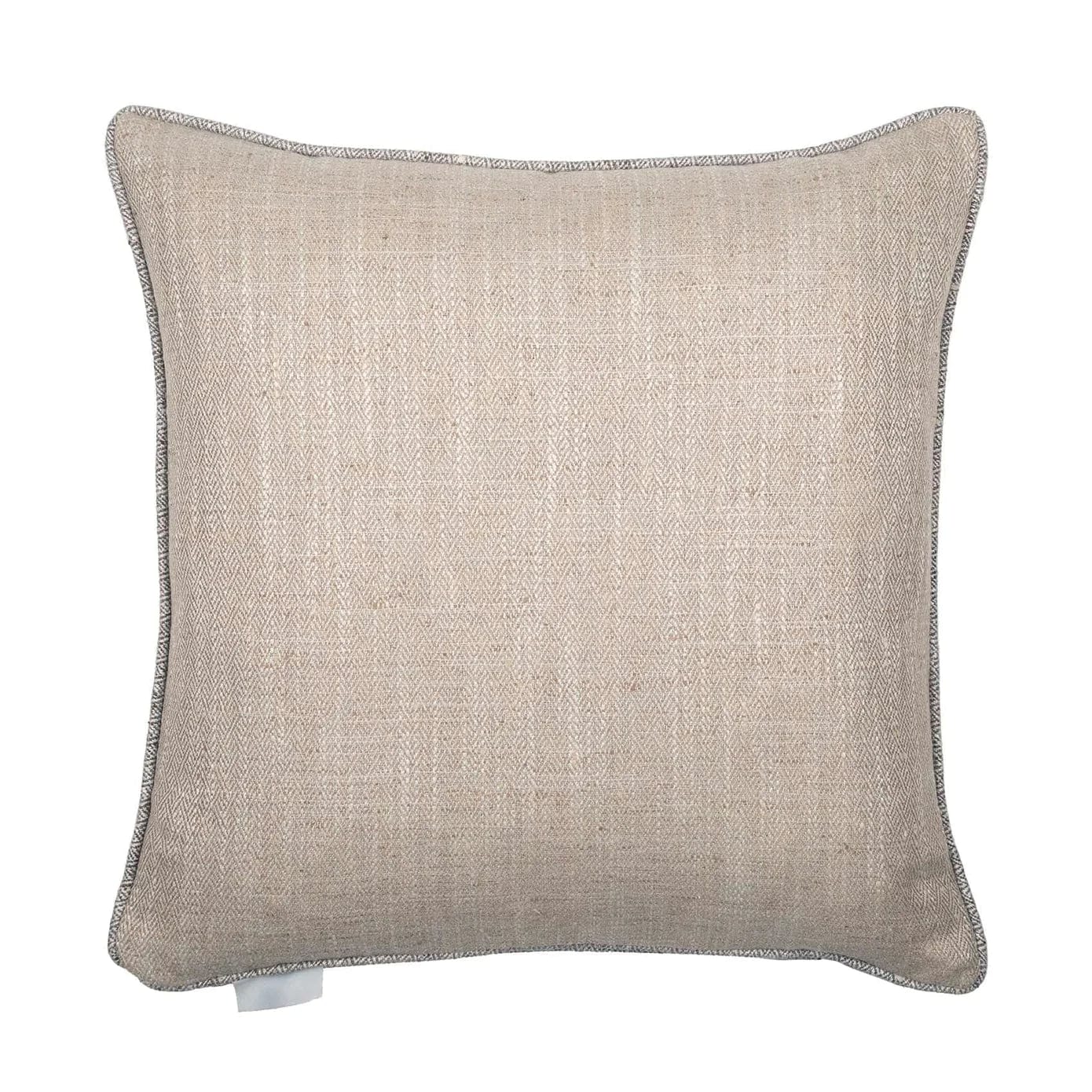 Voyage Maison Interior Design Range Jedburgh Mushroom Woven Herringbone Cushion - 50x50cm