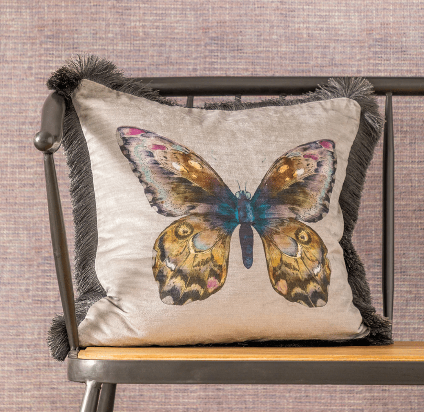 Voyage Maison Interior Design Range Lenore Silver - Cushion - 50x50cm