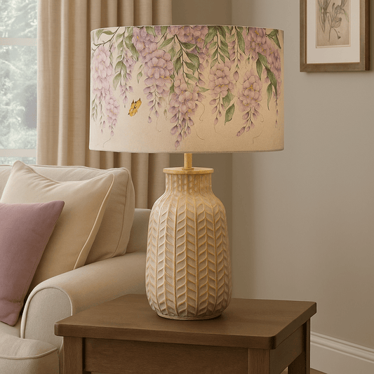 Voyage Maison (Riva Home) MARIPOSA EVA & EVANORA COMPLETE TABLE LAMP – CREAM/WHITEWASH GOLD by Voyage Maison