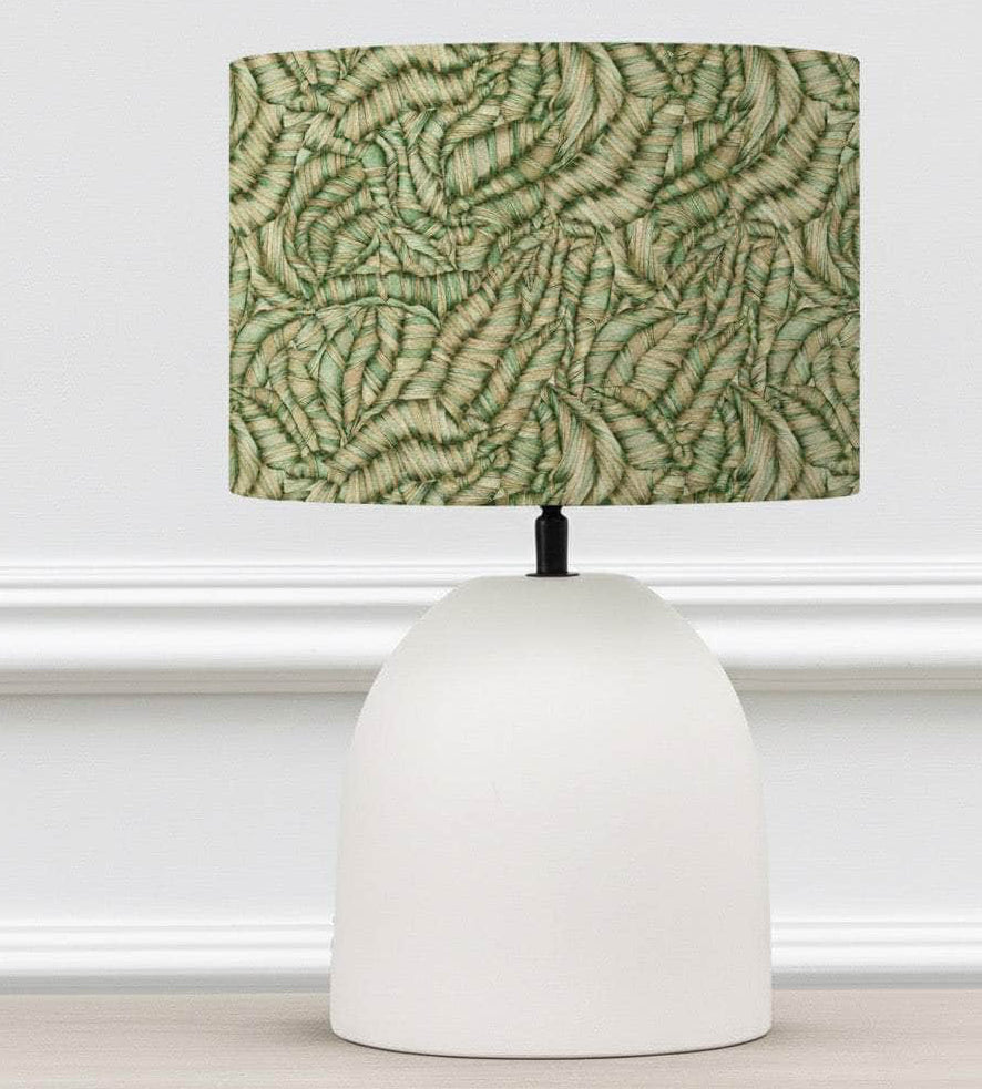 Voyage Maison (Riva Home) MUSA EVA HAND ROLLED SHADE & LARISSA BASE | KIWI | ECRU | COMPLETE CERAMIC TABLE LAMP by Voyage Maison