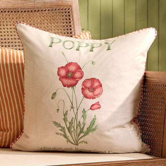 Voyage Maison (Riva Home) Outdoor Designer Cushions Voyage Maison Poppy Printed Outdoor Cushion Red