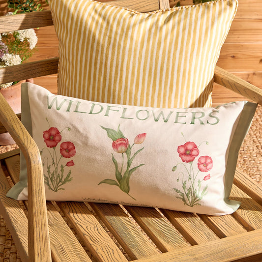 Voyage Maison (Riva Home) Outdoor Designer Cushions Voyage Maison Wildflowers Printed Outdoor Cushion Oasis