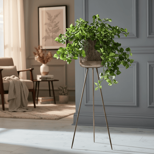 Voyage Maison (Riva Home) Voyage Maison Accessory STARLIGHT STANDING LANTERN/PLANTER – Antique Silver/Gold by Voyage Maison