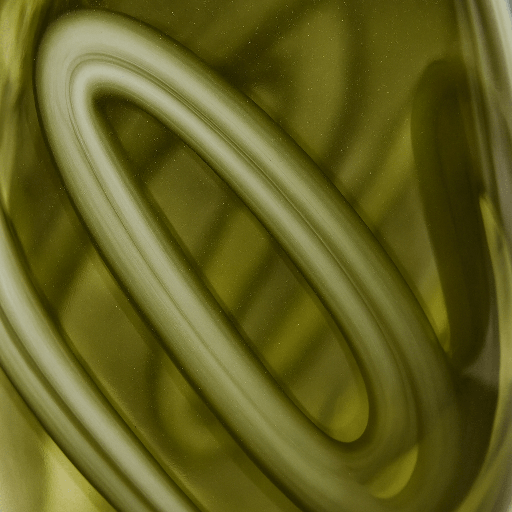 Voyage Maison (Riva Home) Voyage Maison Accessory VOLGA HAND-BLOWN OLIVE QUARTZ VASE by Voyage Maison