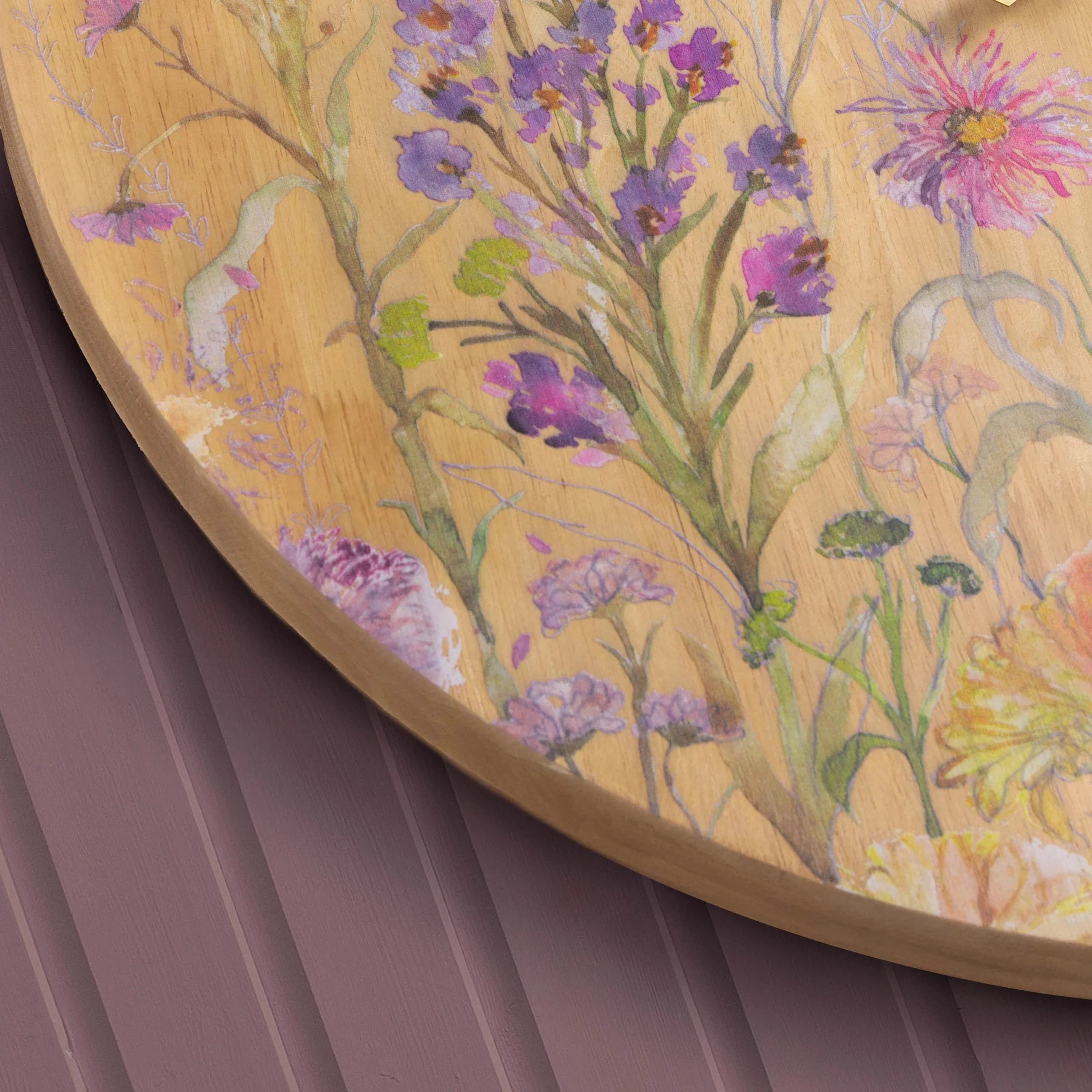 Voyage Maison (Riva Home) Voyage Maison Artwork Voyage Maison Medmerry Printed Wooden Clock Honey Oak