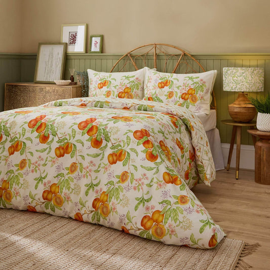 Voyage Maison (Riva Home) Voyage Maison Bedspread SuperKing Duvet set Voyage Maison Peach Harvest Printed Duvet Cover Set