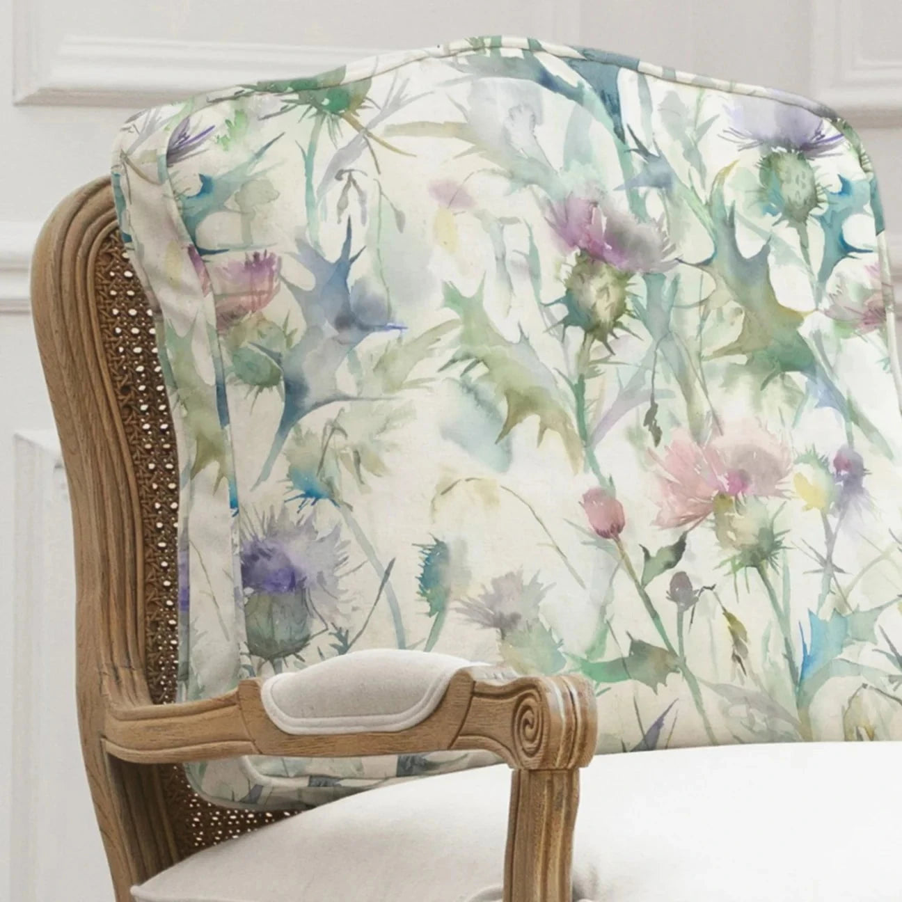 Voyage Maison (Riva Home) Voyage Maison Chair Cover Cirsium Florence Chair Cover Damson FLORENCE CHAIR COVER – MULTI-PATTERNS available by Voyage Maison