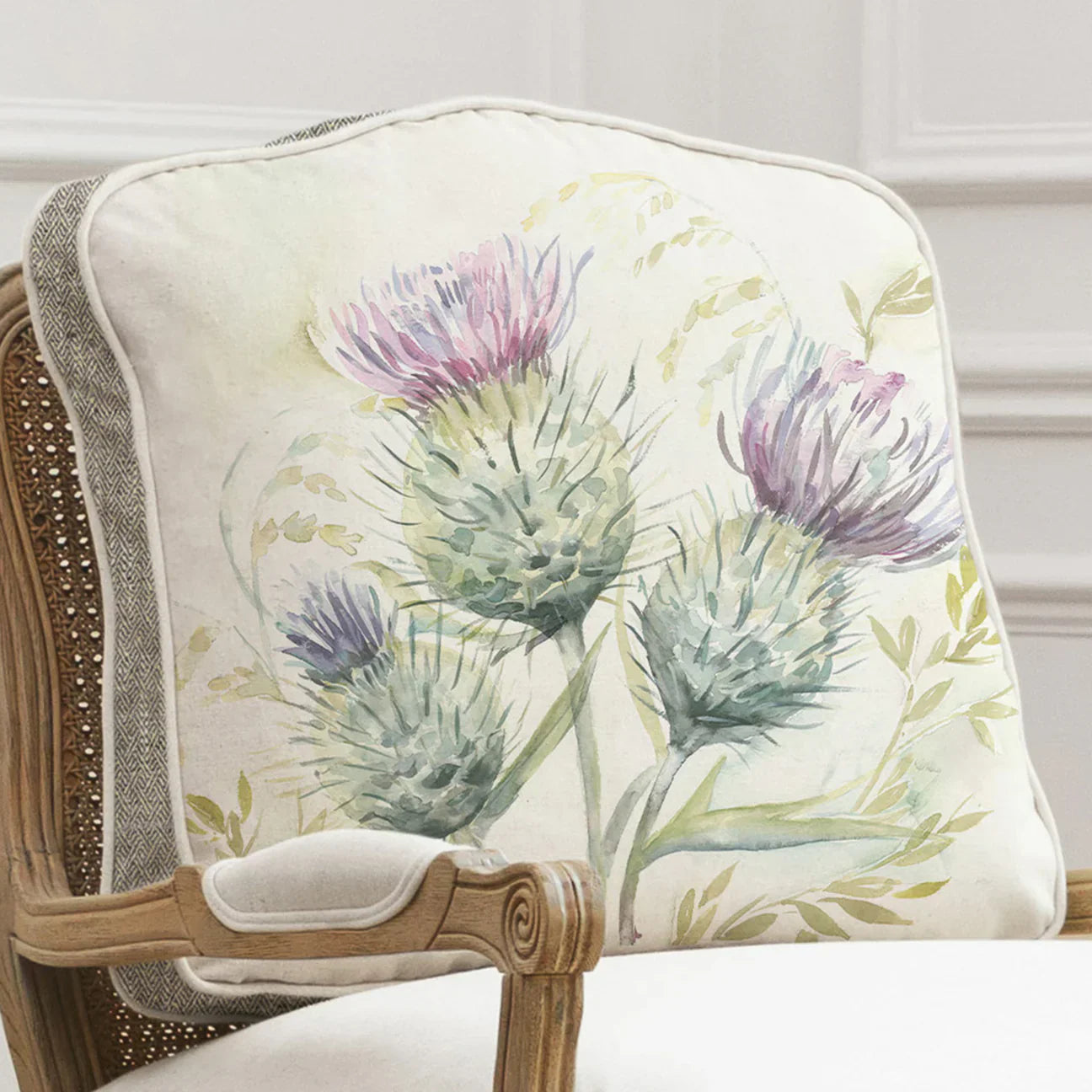 Voyage Maison (Riva Home) Voyage Maison Chair Cover Thistle Glen Chair Cover Linen FLORENCE CHAIR COVER – MULTI-PATTERNS available by Voyage Maison