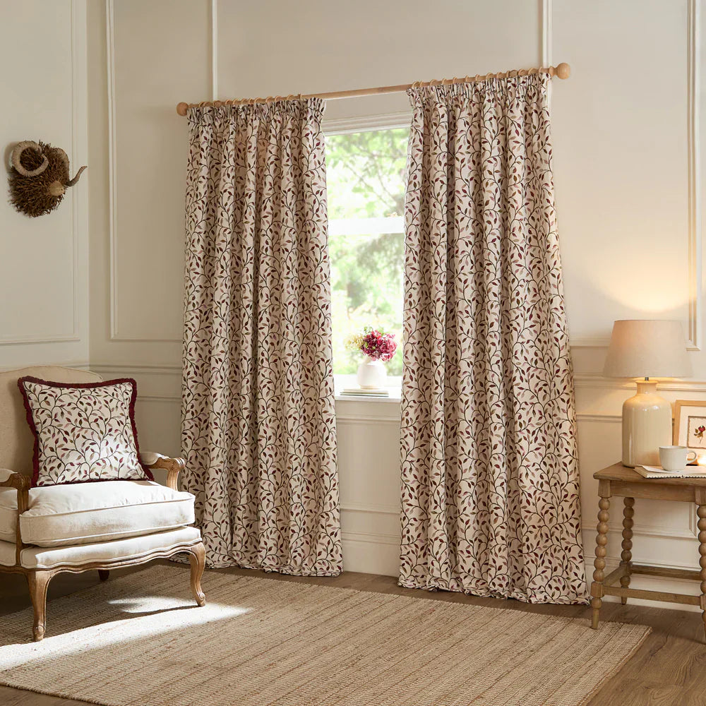 Voyage Maison (Riva Home) Voyage Maison Curtains 168 x 229cm / Damson CERVINO PENCIL PLEAT CURTAINS by Voyage Maison