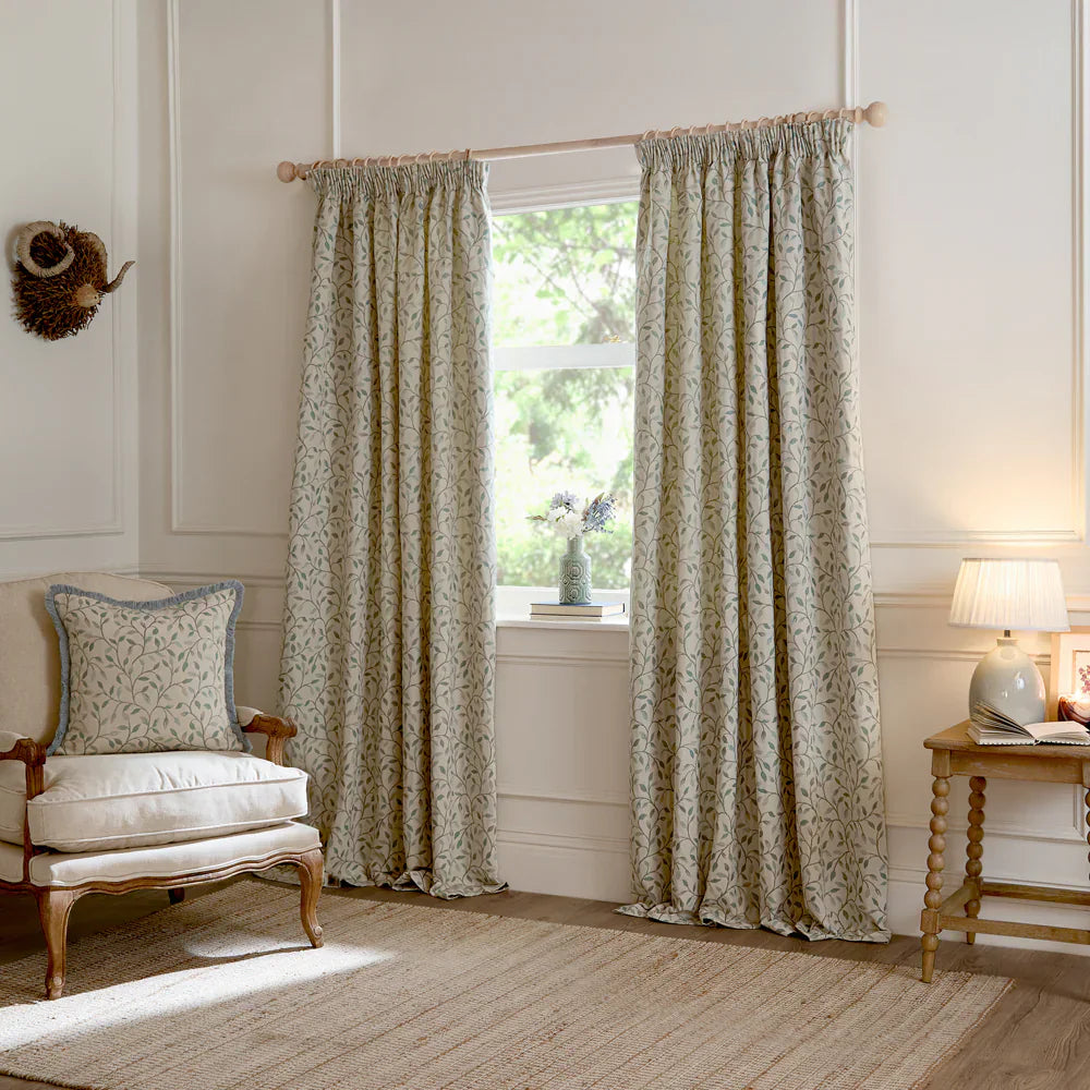 Voyage Maison (Riva Home) Voyage Maison Curtains 168 x 229cm / Duck Egg CERVINO PENCIL PLEAT CURTAINS by Voyage Maison
