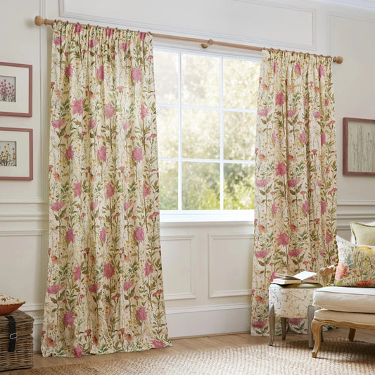 Voyage Maison (Riva Home) Voyage Maison Curtains Delamere Printed Pencil Pleat Curtains Blossom by Voyage Maison