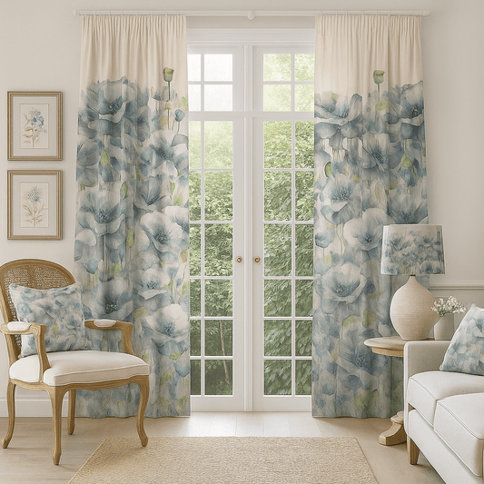 Voyage Maison (Riva Home) Voyage Maison Curtains Voyage Maison Marie Burke Papavera Veronica Pencil Pleat Curtains