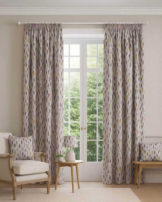 Voyage Maison (Riva Home) Voyage Maison Curtains Voyage Maison Saroma Printed Pencil Pleat Curtains – Ironstone