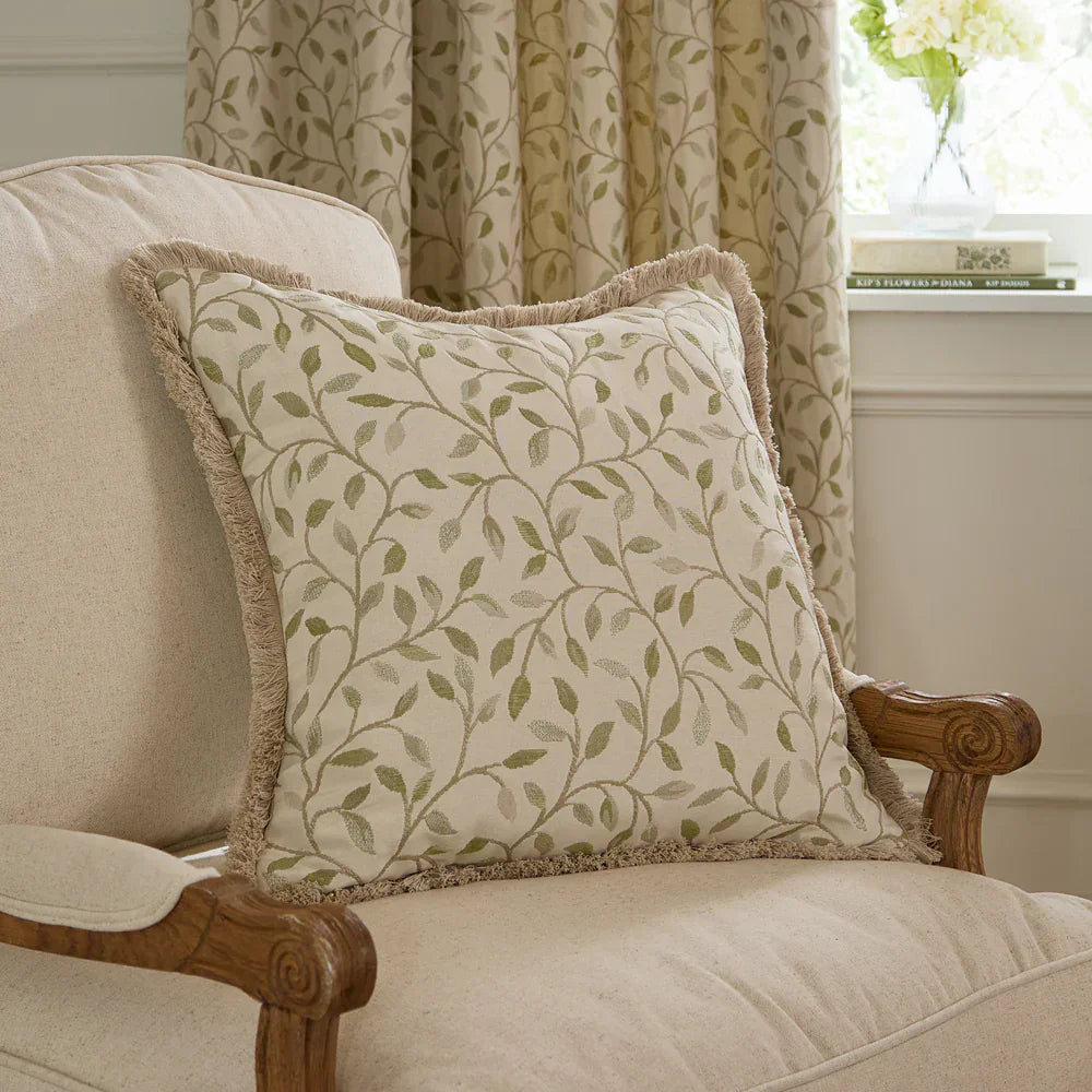 Voyage Maison (Riva Home) Voyage Maison Cushion CERVINO FRINGED JACQUARD CUSHION by Voyage Maison