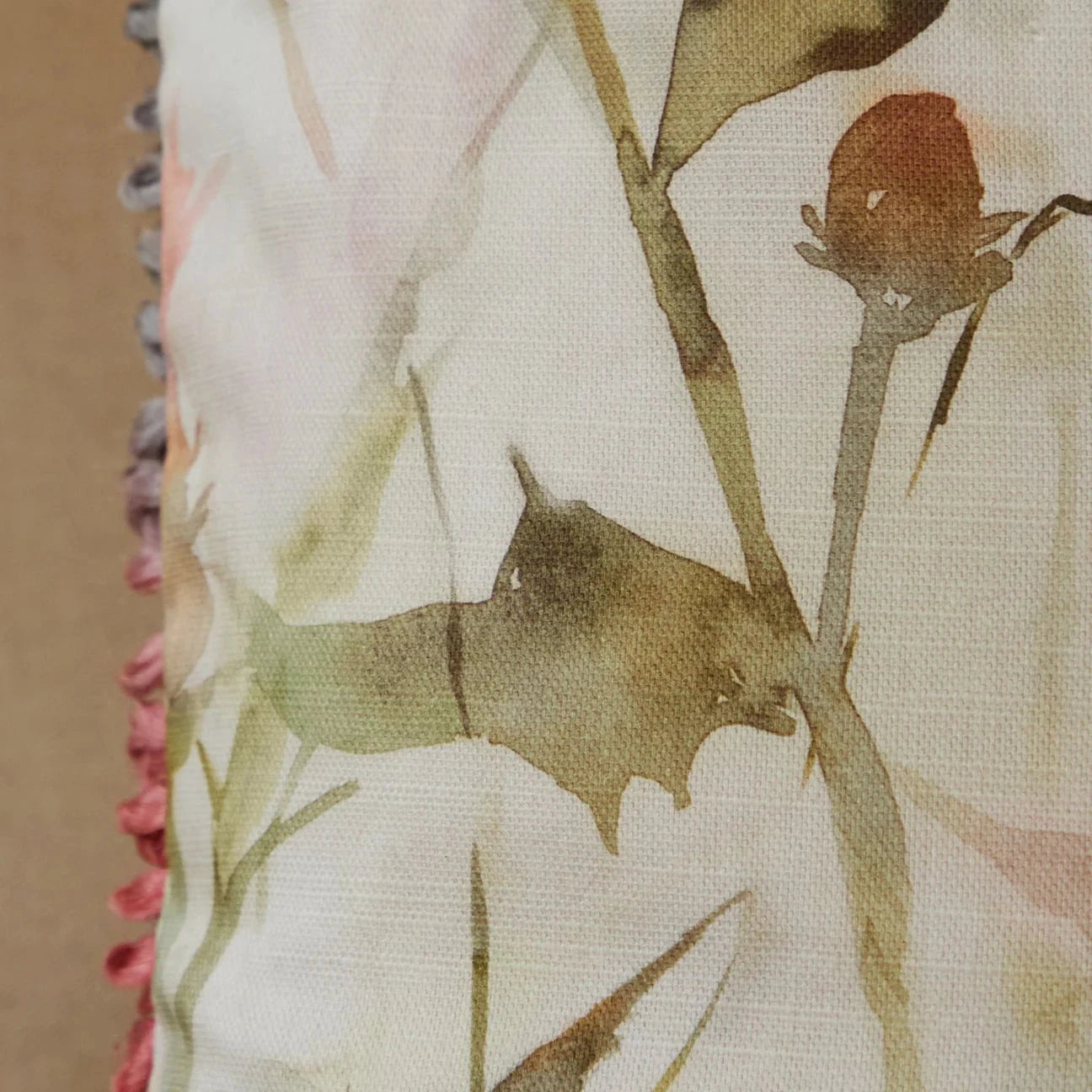 Voyage Maison (Riva Home) Voyage Maison Cushion Cirsium Printed Cushion Russet/Cream by Voyage Maison