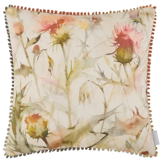 Voyage Maison (Riva Home) Voyage Maison Cushion Cirsium Printed Cushion Russet/Cream by Voyage Maison
