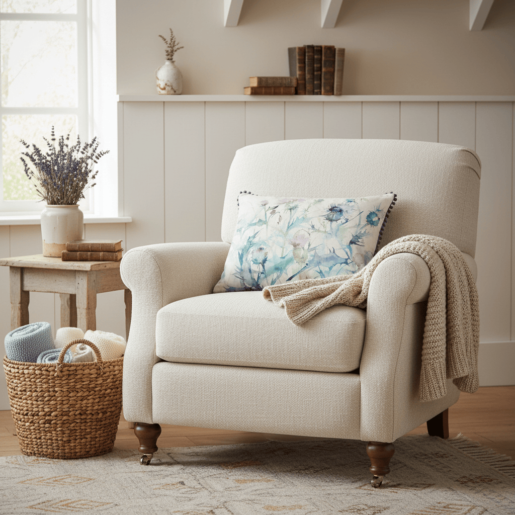 Voyage Maison (Riva Home) Voyage Maison Cushion DAMSON PRINTED FEATHER CUSHION BRISTLE by Voyage Maison