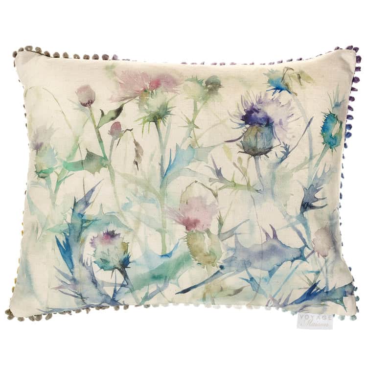 Voyage Maison (Riva Home) Voyage Maison Cushion DAMSON PRINTED FEATHER CUSHION BRISTLE by Voyage Maison
