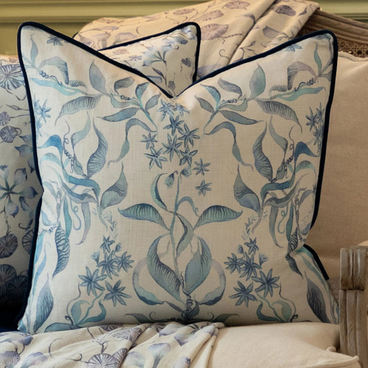 Voyage Maison (Riva Home) Voyage Maison Cushion Delft Hettie Printed Piped Cushion by Voyage Maison