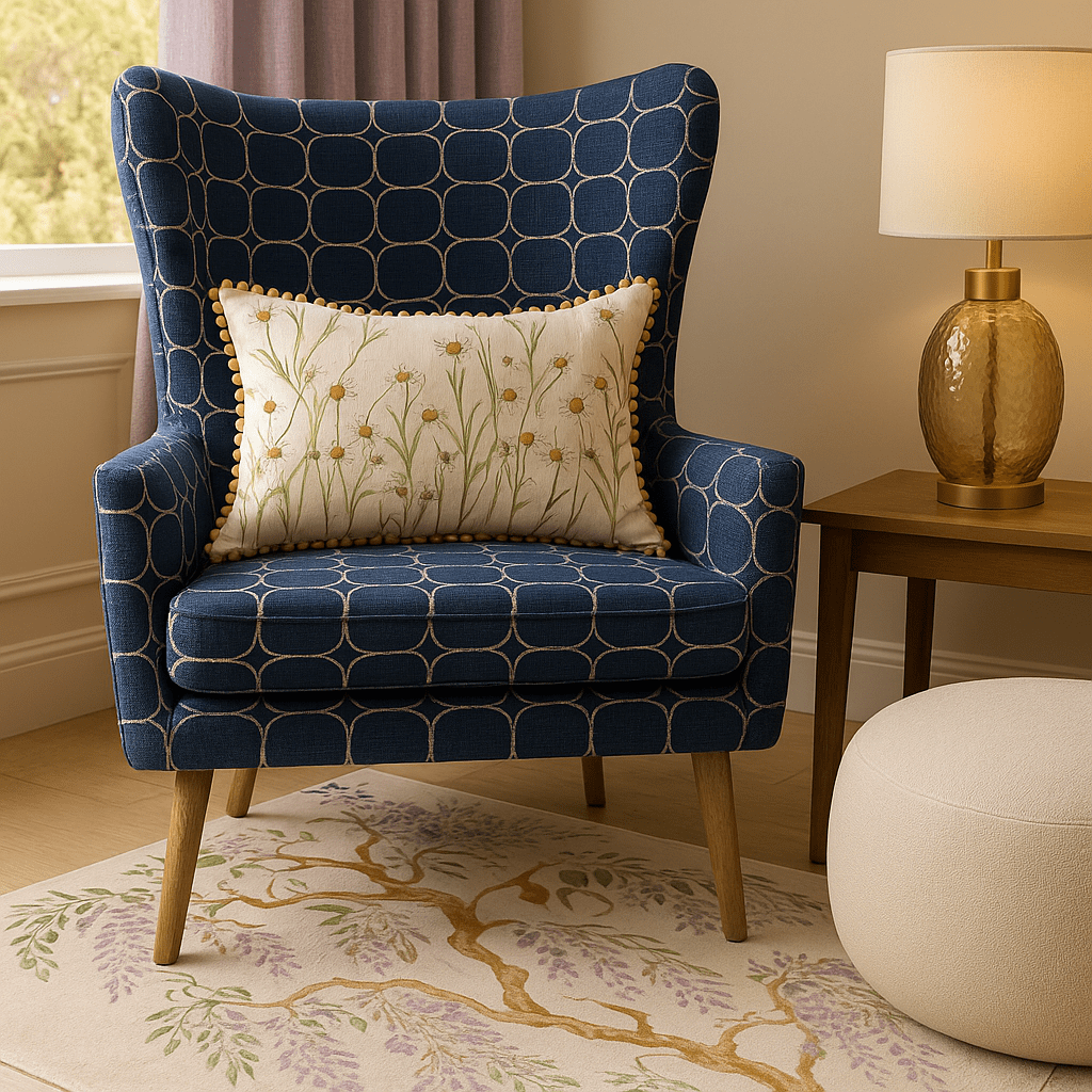 Voyage Maison (Riva Home) Voyage Maison Cushion Ellaphie Printed Cushion Linen  by Voyage Maison