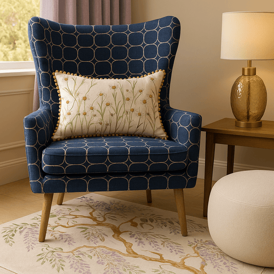 Voyage Maison (Riva Home) Voyage Maison Cushion Ellaphie Printed Cushion Linen  by Voyage Maison