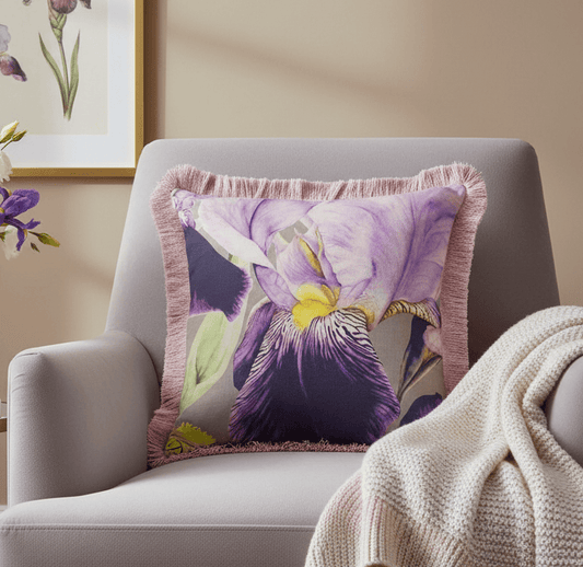 Voyage Maison (Riva Home) Voyage Maison Cushion ELVA Damson Cushion by Voyage Maison & Marie Burke