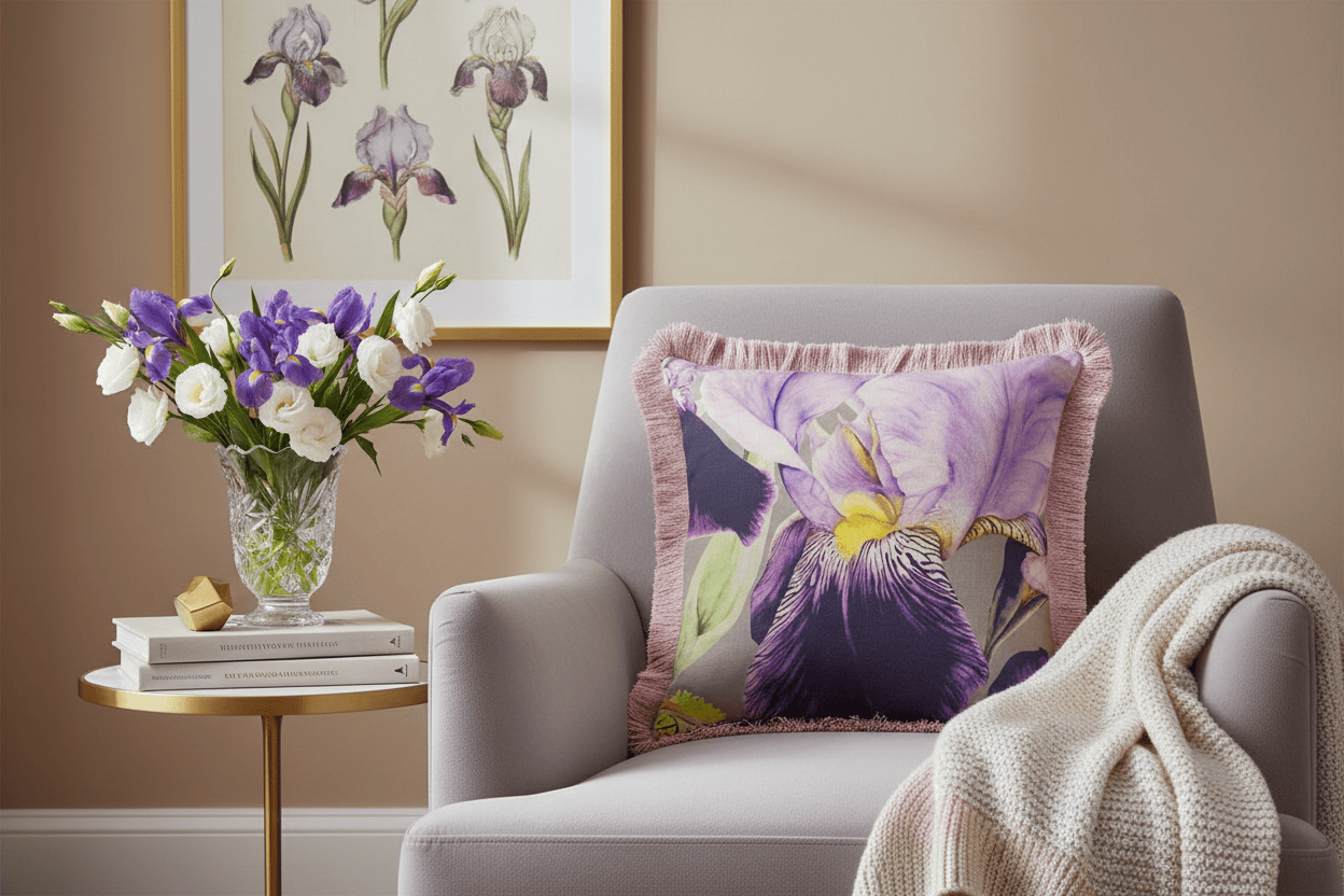 Voyage Maison (Riva Home) Voyage Maison Cushion ELVA Damson Cushion by Voyage Maison & Marie Burke