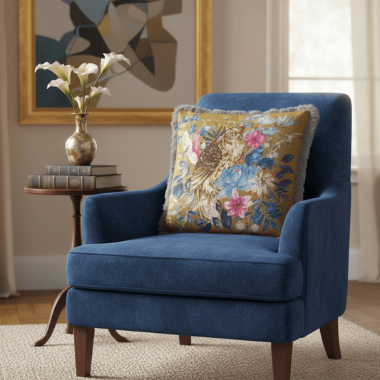 Voyage Maison (Riva Home) Voyage Maison Cushion Halcyon Gold Voyage Maison Cushion by Voyage Maison